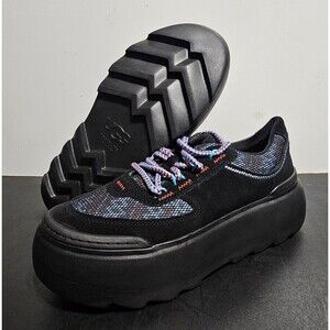 NEW UGG MARIN MEGA LACE WOMEN'S SHOES HERITAGE BRAID BLACK US 7 /UK 5 /EU 38